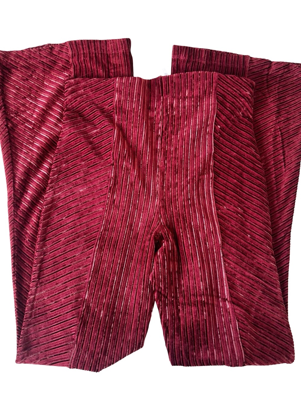 NWT Free People Women’s Copper Brown Slim Pull-On Velvet Flare Pants Size M - Picture 4 of 7